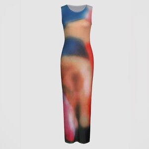 Multicolor midi dress